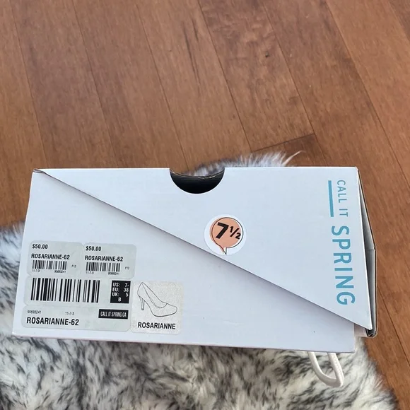 Call It Spring. Size 7.5 heels. Red - Picture 6 of 6